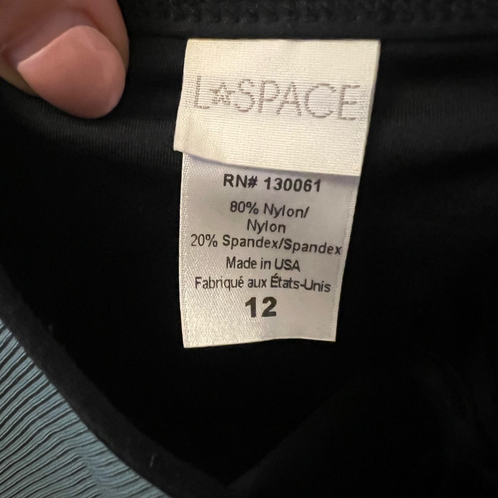 L*Space Fireside One Piece Swimsuit Size 12 In Black Beach - Picture 8 of 8
